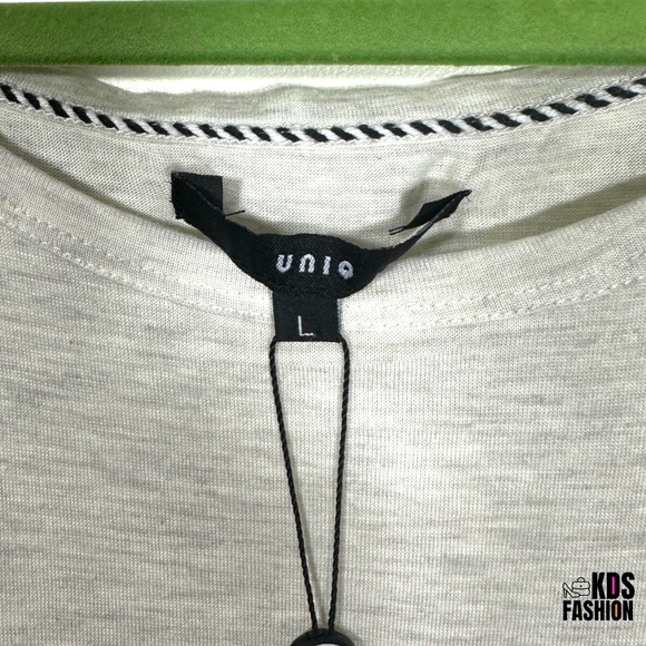 Uniq Drape Front Lightweight Mini Dress LG NWT - Picture 7 of 10